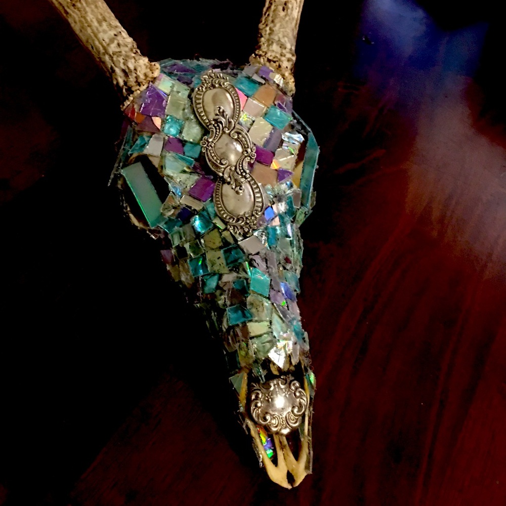 Mosaic Deer skull